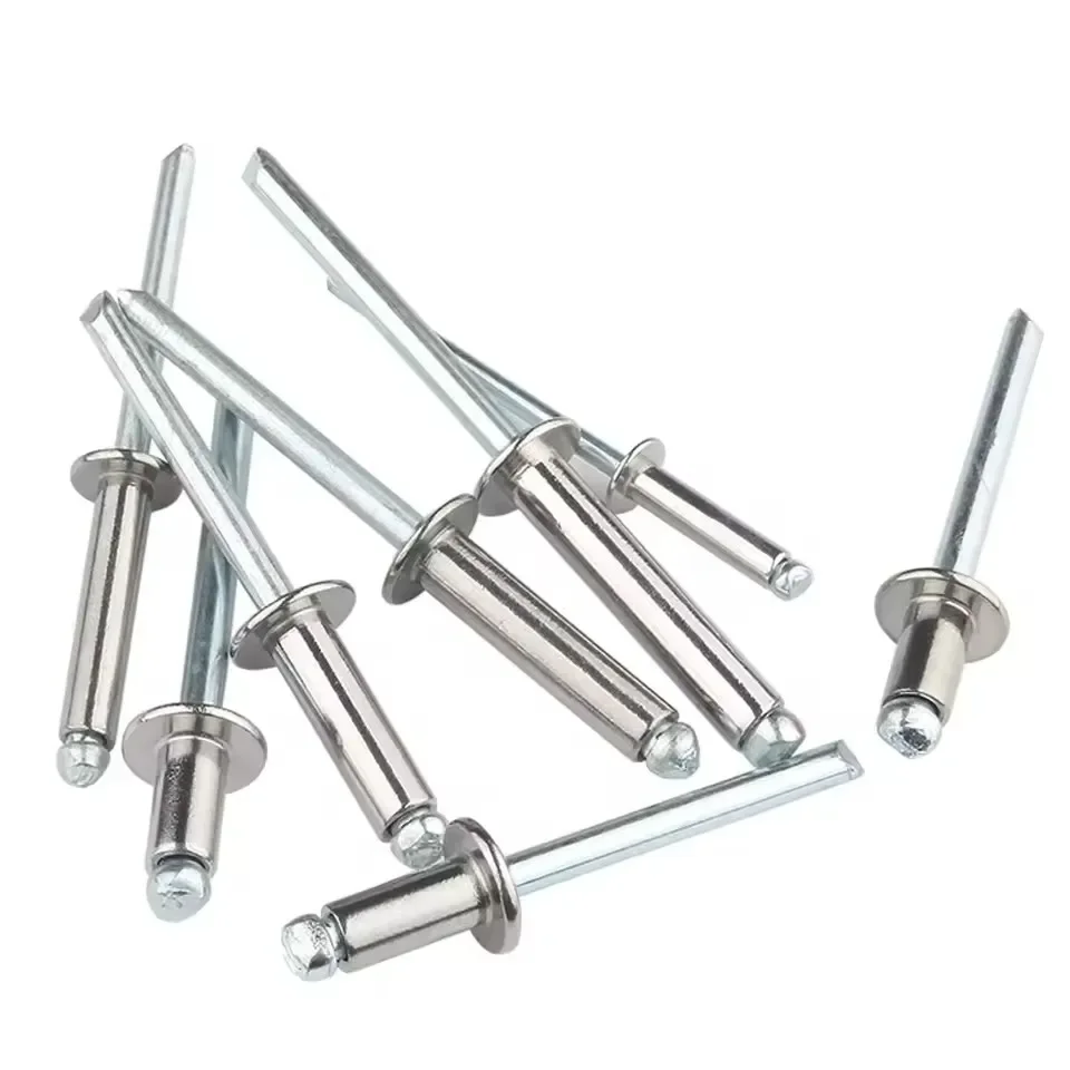 30Pcs Large Flange Blind Rivets, Aluminum Pop Rivets Assortment Kit Blind Rivet, Flange Diameter