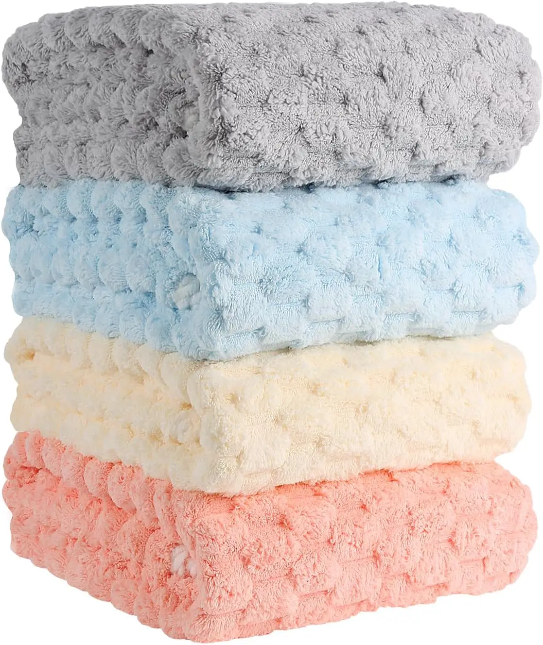 

Meishiqi Microfiber Bath Towels 4-Pack | 8X Absorbent Quick-Dry 27.5x55in |Lightweight , Gym, Travel | Soft Non-Cotton Set