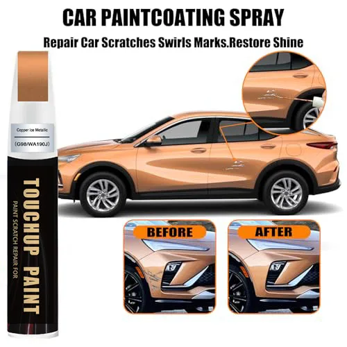 Car Touch Up Paint(Copper Ice Metallic(G98/WA190J)) for Buick Car Paint Scratch Repair Kit, Quick & Easy Solution to Repair