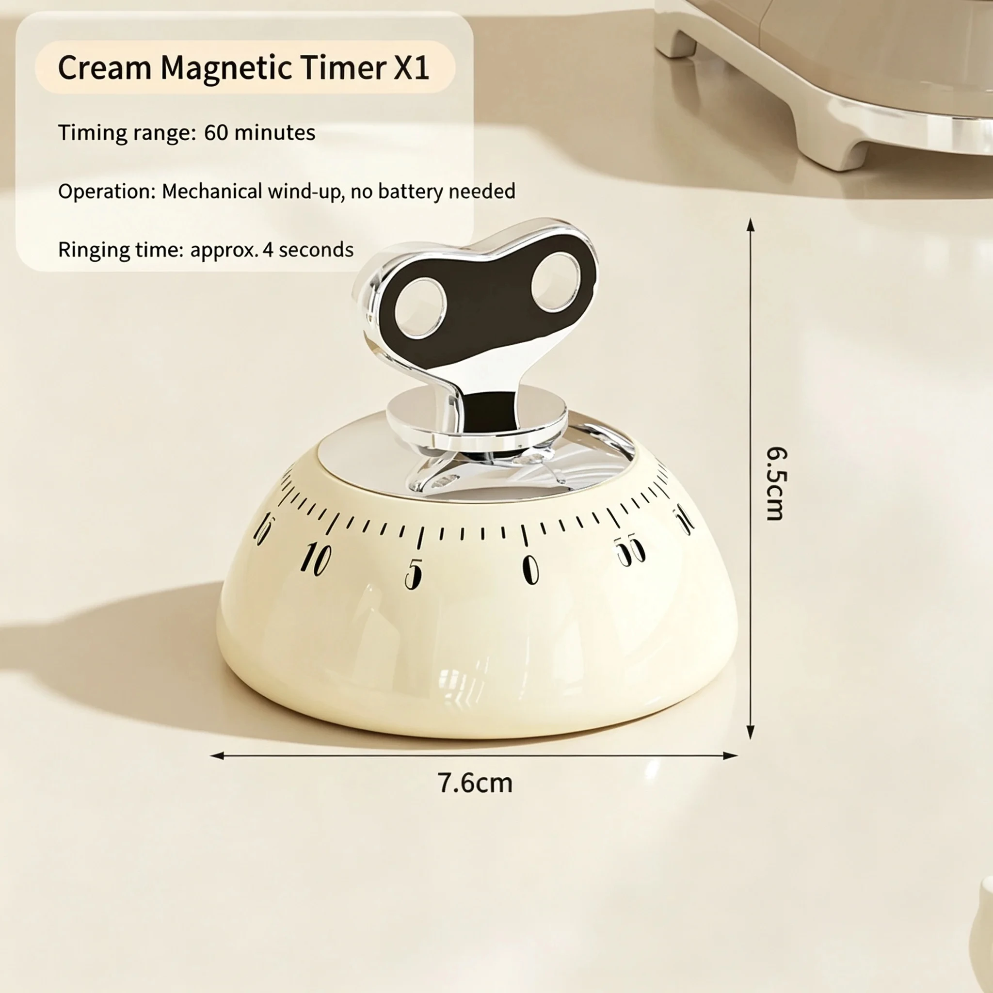 Magnetic Kitchen Timer Mechanical Countdown Alarm Clock Digital Cooking Shower Study Stopwatch