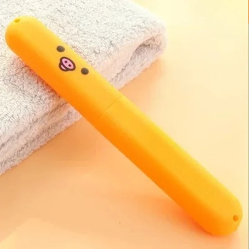 Travel Portable Toothbrush Box Toothbrush Storage Box Cute Cartoon Easy BearToothbrush Set Toilet Toothbrush Set image 4