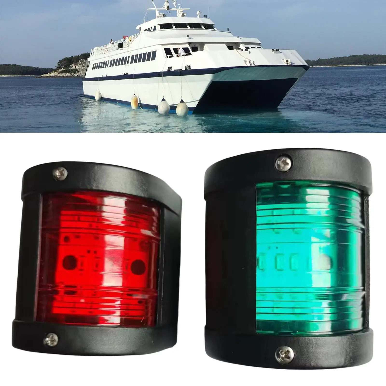 Durable Marine Navigation Light 12V to 24V Plastic Stern Lamp for Fishing Boats Yacht Night Lighting