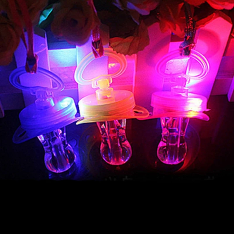 لهايات متوهجة بصفارة مع ضوء LED بلون عشوائي للعب الليلي والحفلات 15UB