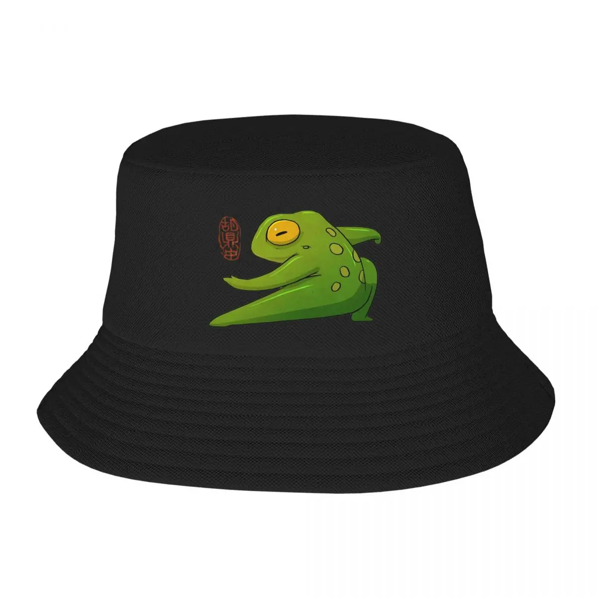 Taichi Frog Art Bucket Hat Panama Hat Children Bob Hats Reversible Fisherman Hats Summer Beach Fishing Unisex Caps