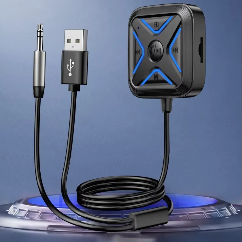 New in-car 5.3 Bluetooth audio receiver, wireless car phone and tablet speaker Bluetooth adapter
