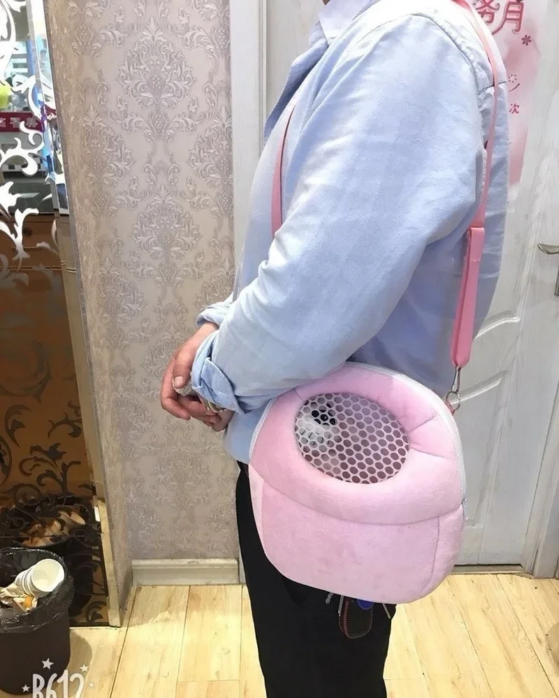 Small Pet Carrier Rabbit Cage Hamster Chinchilla Travel Warm Bags Guinea Pig Carry Pouch Bag Breathable