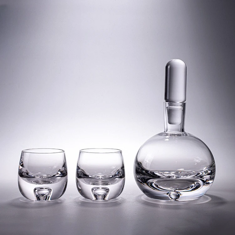 High-end art glass wine set wine glass set, advanced decanter, sub-jug wine glass household spot wholesale