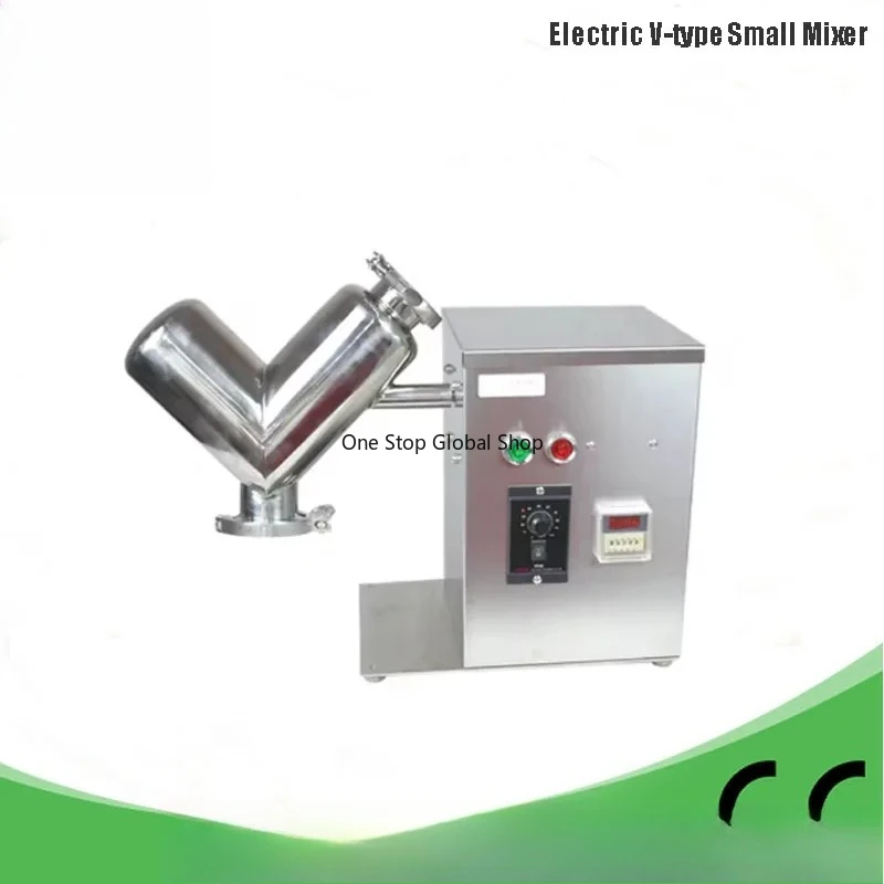 

Electric V Type 2L Small Power Mixer VH2 0.25 KW Particle Blender Powder Mixing Machine 2L Blending Machine