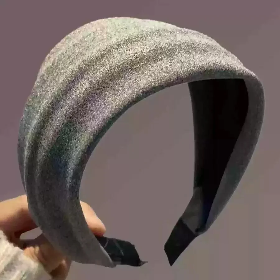 Frauen Vintage Solide Weiche Baumwolle Haarband Für Mädchen Süße Haar Ornament Stirnband Haar Hoop Haarband Mode Haar Zubehör – Detail 7