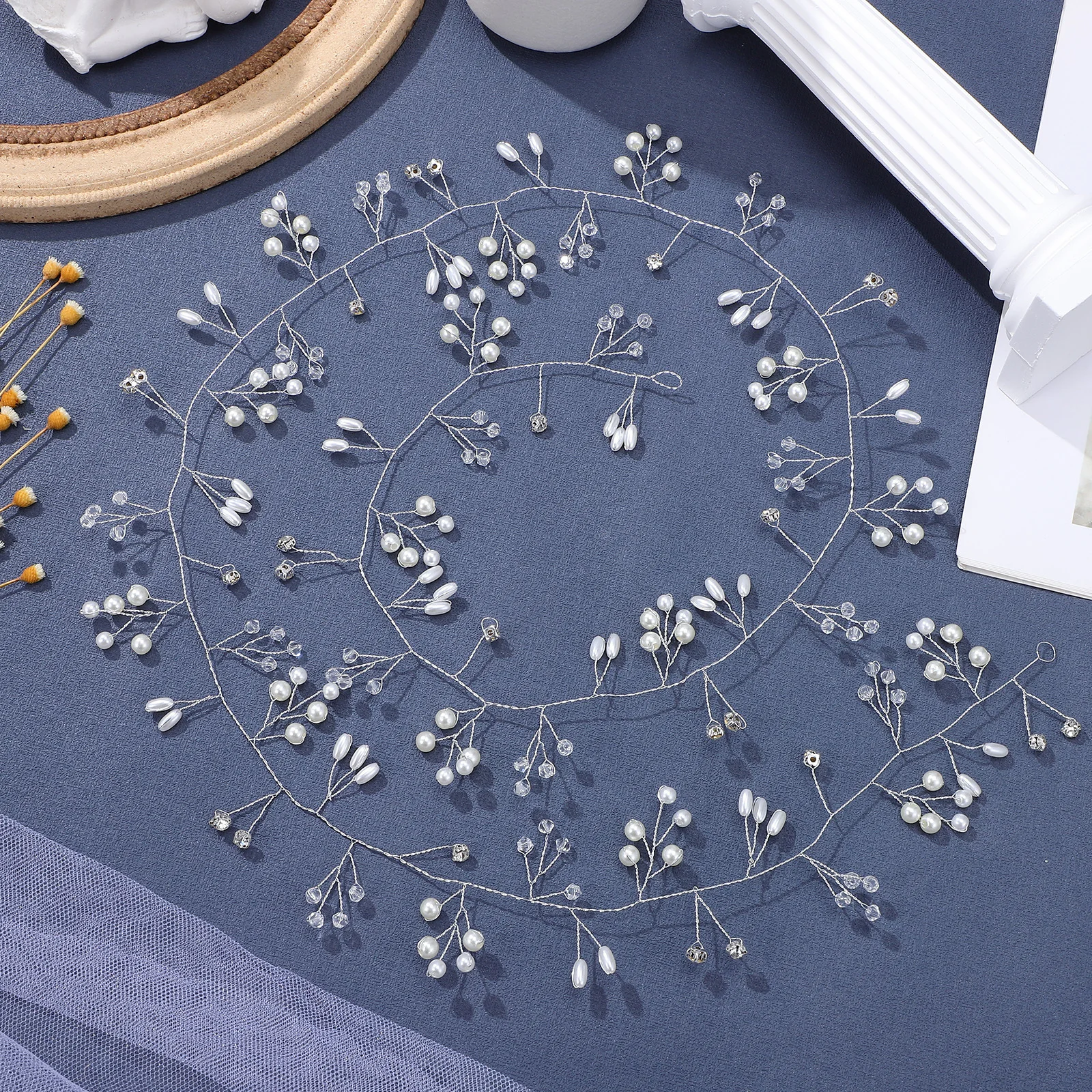 

Pearl Hair Band Beautiful Bridal Headpiece with Fine Detailing Easy to Use Hair Jewelry for Wedding and Special Occasions