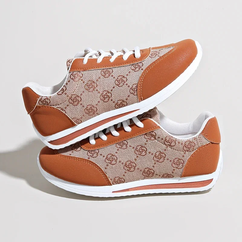 2024 Women's Summer New Fashion Print Designer  slip Flat Bottom Sports Shoes Outdoor Play Daily Comfortable Women's Shoes image 3