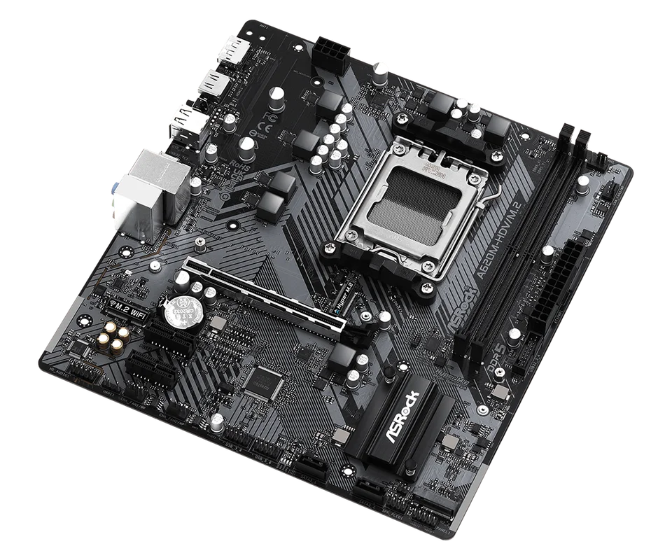 ASROCK A620M-HDV/M.2 Motherboard AMD A620 Socket AM5 DDR5 128GBM.2
