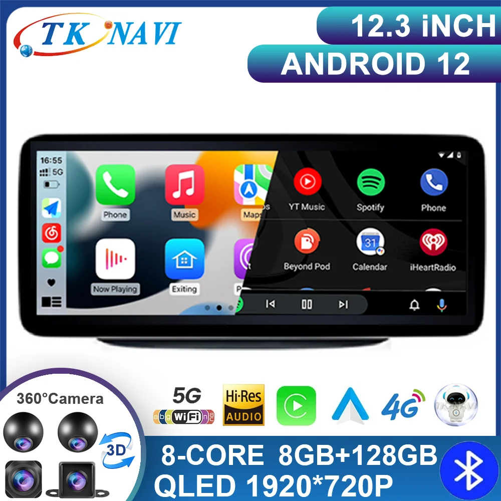 

12.3" Android 13 For Mercedes Benz B Class W246 B180 B200 B220 B250 B260 W245 2011-2018 Car Radio Carplay Player GPS Multimedia