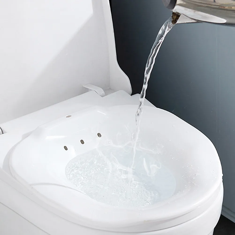 Sitz Bath Basin for Toilet Seat Pregnancy Postpartum Hemorrhoid Postoperative Care Non Slip Anti Overflow