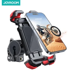 Joyroom Bike Phone Mount Motorcycle Phone Holder Upgrade Adjustable Cell Holder Bicycle Scooter Handlebar Cradle Clip for iPhone