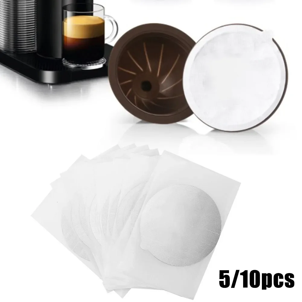 5× Coffee Capsule Aluminum Foil Lid Sticker Single Use For Nespresso Capsule Pods Disposable Seals Stickers Coffee Accessories