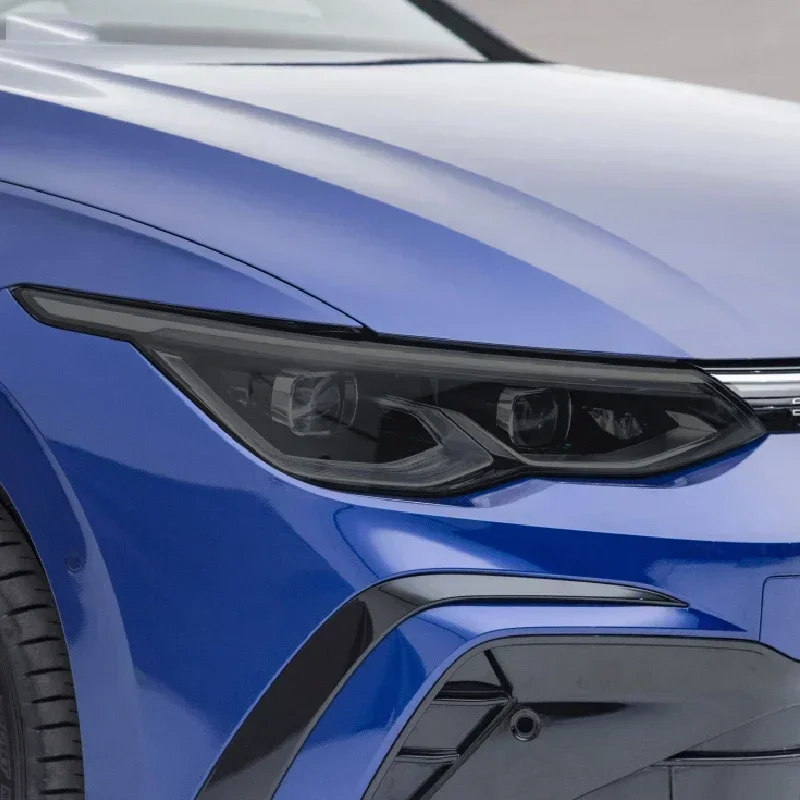 

2PCS Car Headlights Protective Tint Film Smoke Black Transparent TPU Sticker For Volkswagen VW Golf 8 MK8 R Line GTI 2020 2021