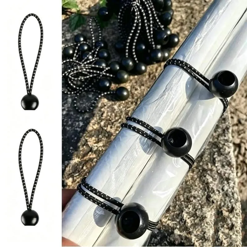21 pcs 20cm Polka Dot Elastic Cords, Polka Dot Pattern Design for Camping Gear Securing, Multipurpose
