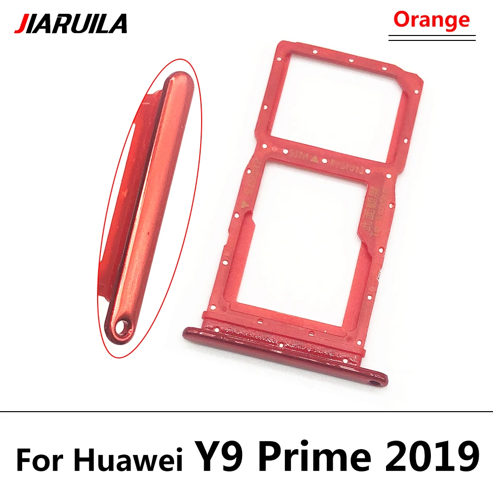 Sim Tray Holder For Huawei Y6 Y7P Y8P 2020 Y9 Prime 2019 SIM Card Tray Slot Holder Adapter Socket Smartphone Replacement Parts