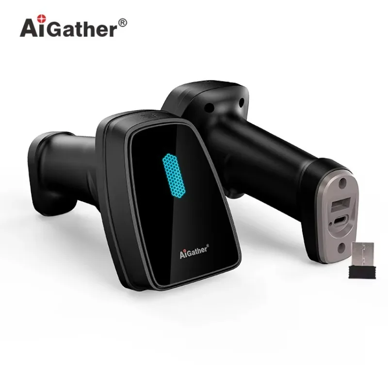 A-9519BTN Wireless BT 2.4G Dongle Handheld 2D Barcode Reader Qrcode Scanner for Mobile Phone