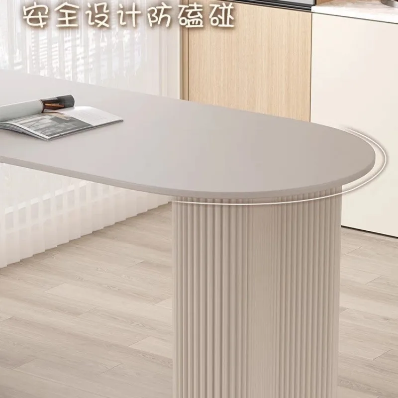 AOLIVIYA ضوء فاخر روك بلاطة طاولة بار غرفة المعيشة المنزلية المطبخ التقسيم بار شرفة ضد الجدار شبه مستديرة Sm