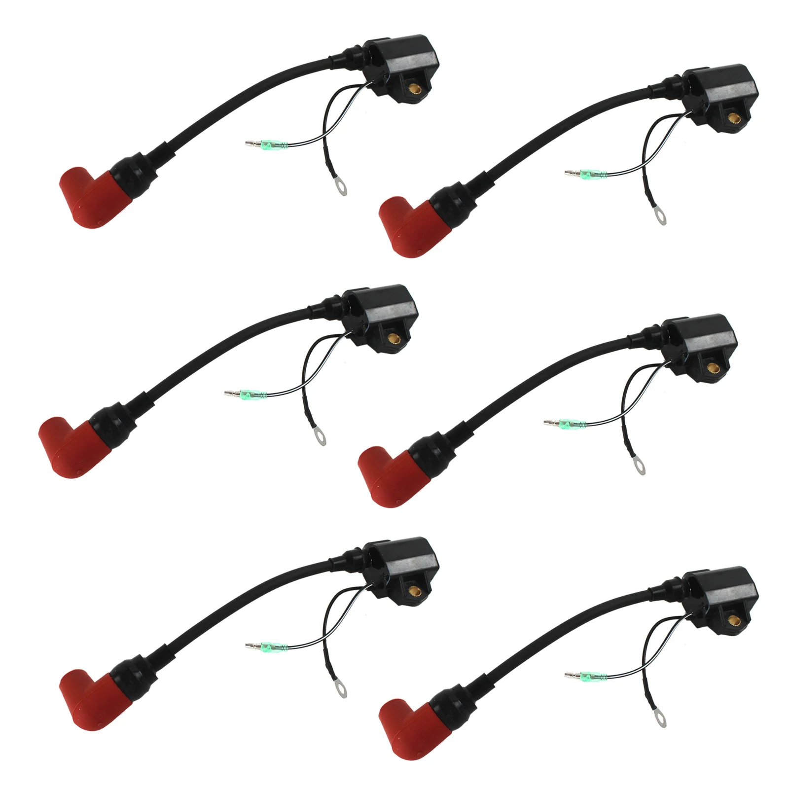Bobine d'allumage robuste, 6 pièces, pour hors-bord Yamaha 100HP 115HP 130HP 140HP 150HP 175HP 200HP