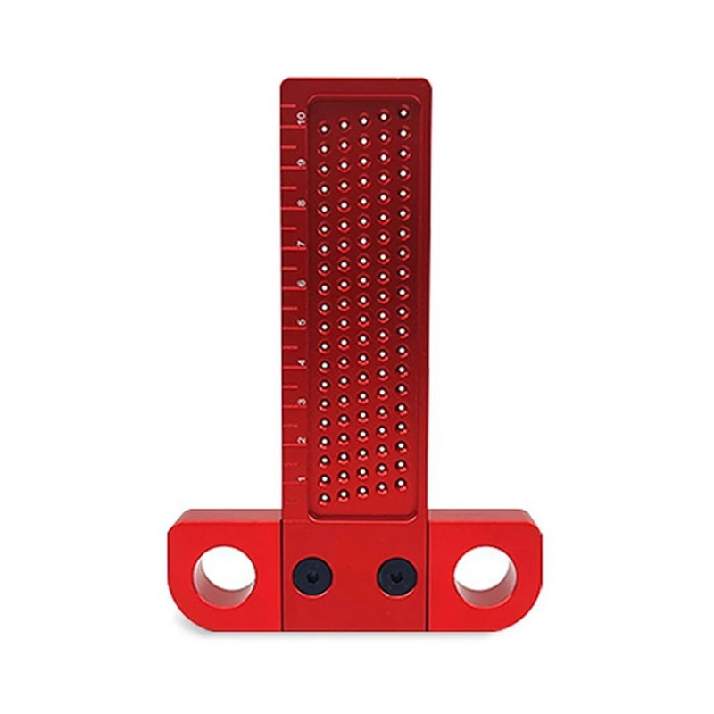 A73E-Woodworking Scribe T100 Hole Scribe T-Type Ruler Hole Scribing Ruler Line Drawing Marking Gauge DIY Measuring Tools