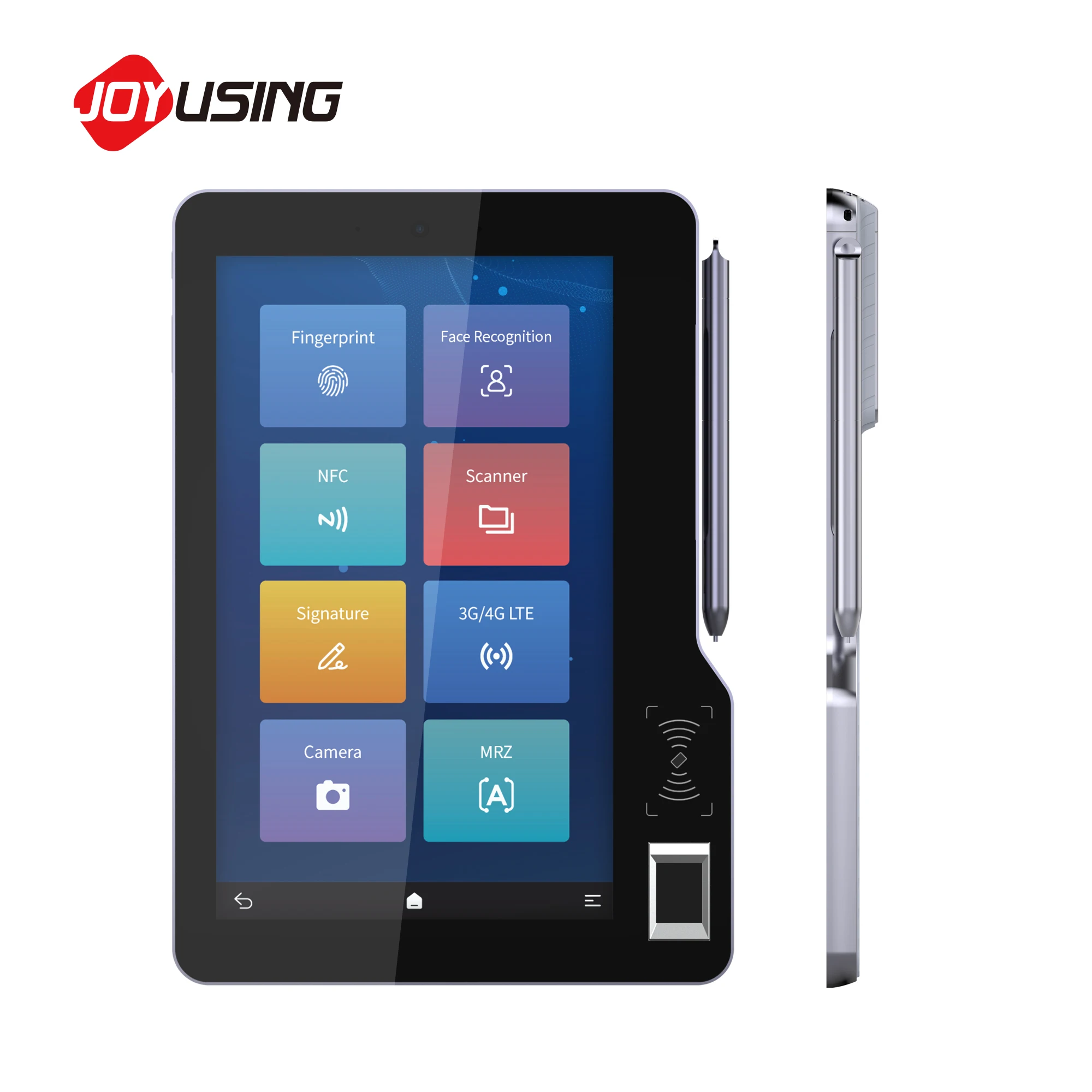 10 inches Android tablet face scan tablet graphic pen pad tablet verifying device with NFC RFID Fingerprint for Identification