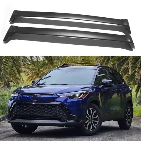 FTAPACCE Barre trasversali adatte per Toyota Corolla Cross 2020-2024 Portapacchi Portapacchi con serratura Portapacchi 2PCS Traversa