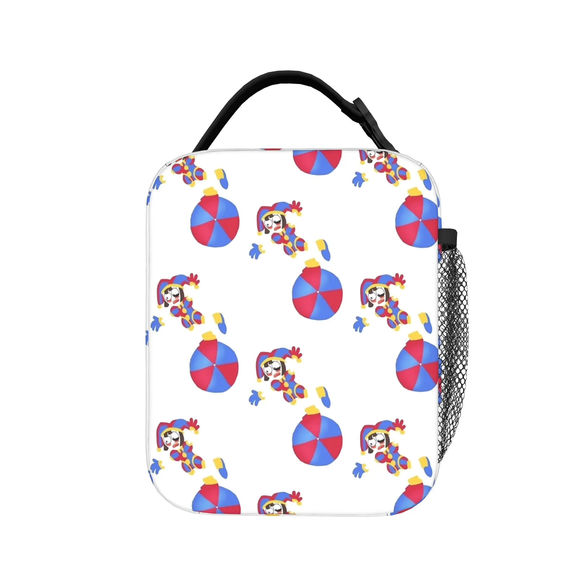 Pomni Lineless Thermal Insulated Lunch Bag Cartoon Digitals Circus Portable Food Bag Container Cooler Thermal Lunch Boxes