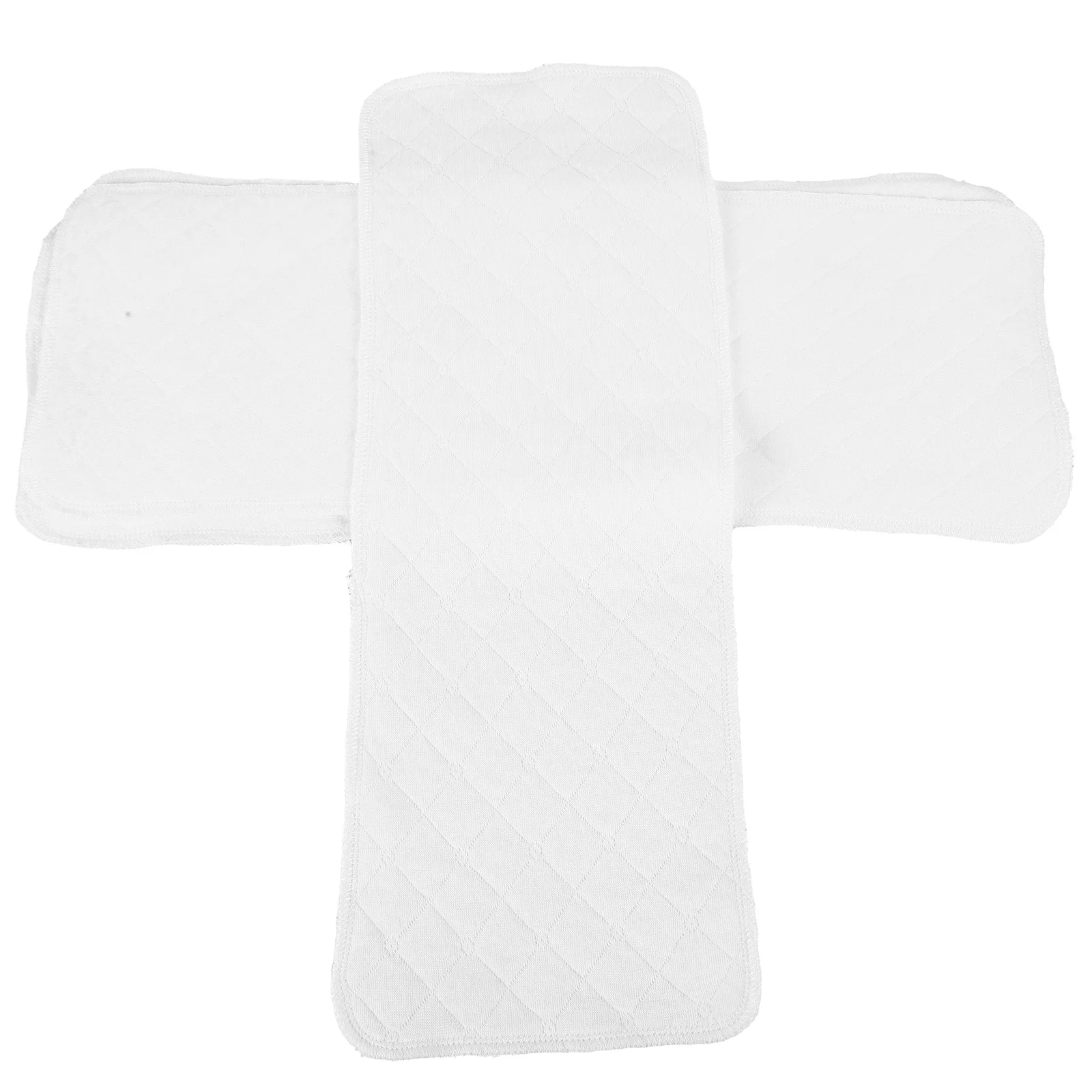 

5Pcs Reusable Nappies Newborn White Cotton Baby Diapers Soft Absorbent 3-Layer Cloth Diapers for Newborns Baby Wash Clothes