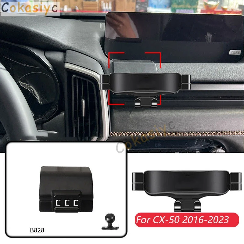 

Автомобильный держатель телефона для Mazda CX-50 2016-2023, гравитационная GPS-подставка, зажим для выхода воздуха, кронштейн с фиксированным основанием, аксессуары