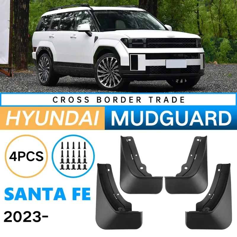 MudFlaps For Hyundai SANTA FE 2024 Hybrid  Mudguards Mud Flaps Splash Guards Front Rear Wheels Fender Car Accessories 4Pcs