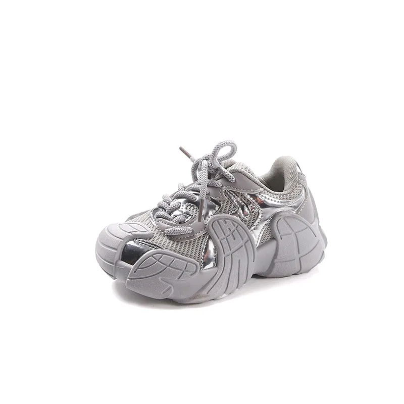 Boys Girls Sports Shoes Outdoors Kids Running Shoes Mesh Breathable 2024 New Children Sneakers Fashion Versatile Casual Shoes