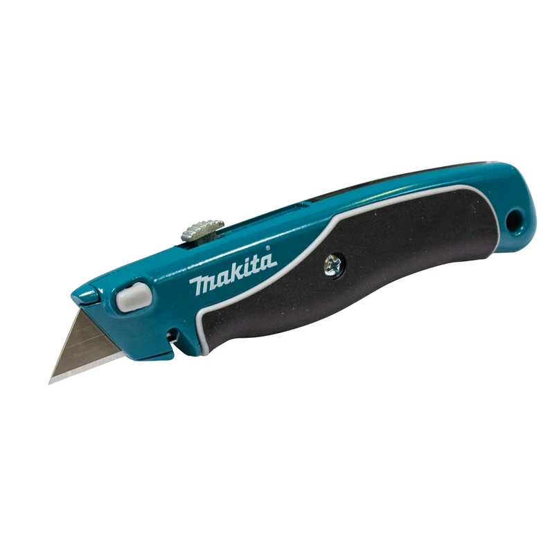 Imagem -04 - Makita Snap-off Utility Knife Carregamento Fácil Lâminas Extras Retráteis Punho de Borracha Confortável Combinação Total de Ferramentas Manuais