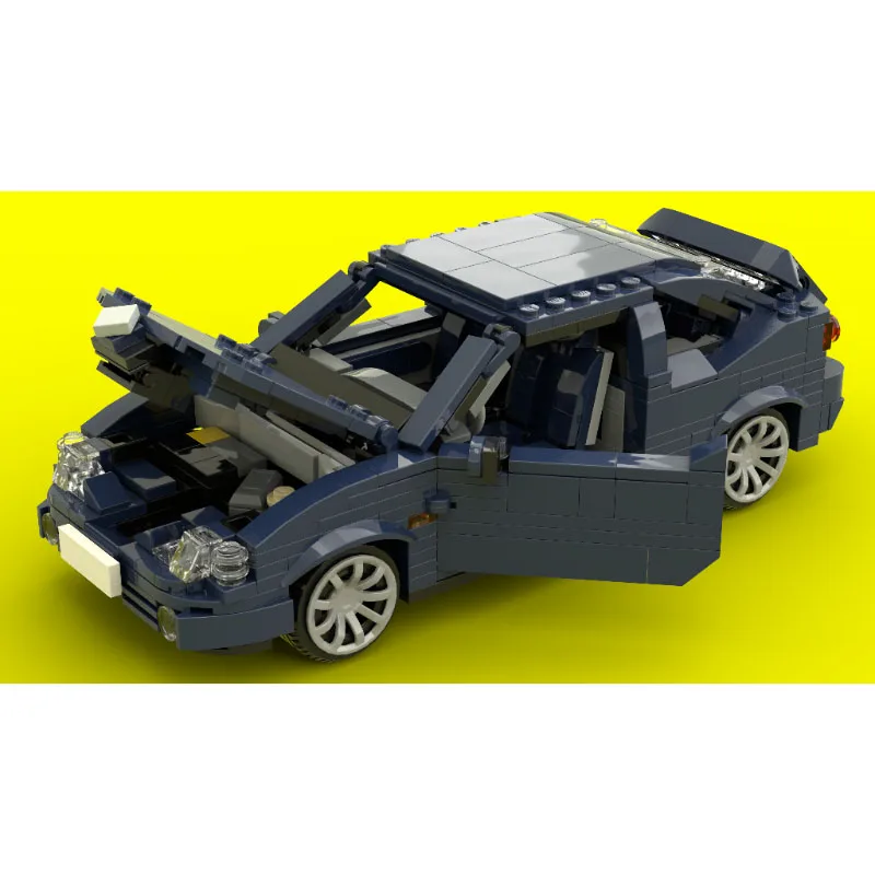 MOC-176415 clásico icónico tijera puerta coche deportivo carreras ladrillo modelo 609 PartsMOC creativo niños juguete para regalo de cumpleaños