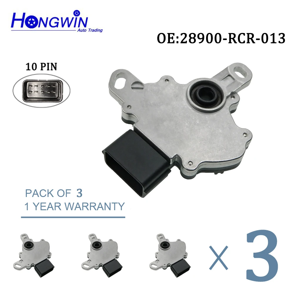 

3PCS 28900-RCL-003 28900-RCR-013 Transmission Sensor Park Neutral Safety Switch For Honda Accord Crosstour Fit Civic RSX TSX ILX