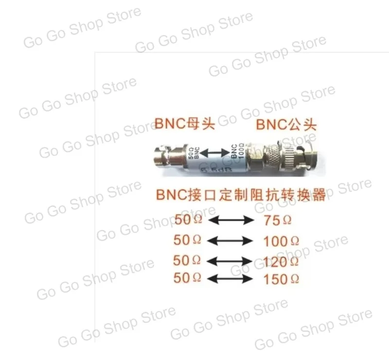 BNC Impedance Converter 50-75/100/120/150Ohm Female-Male