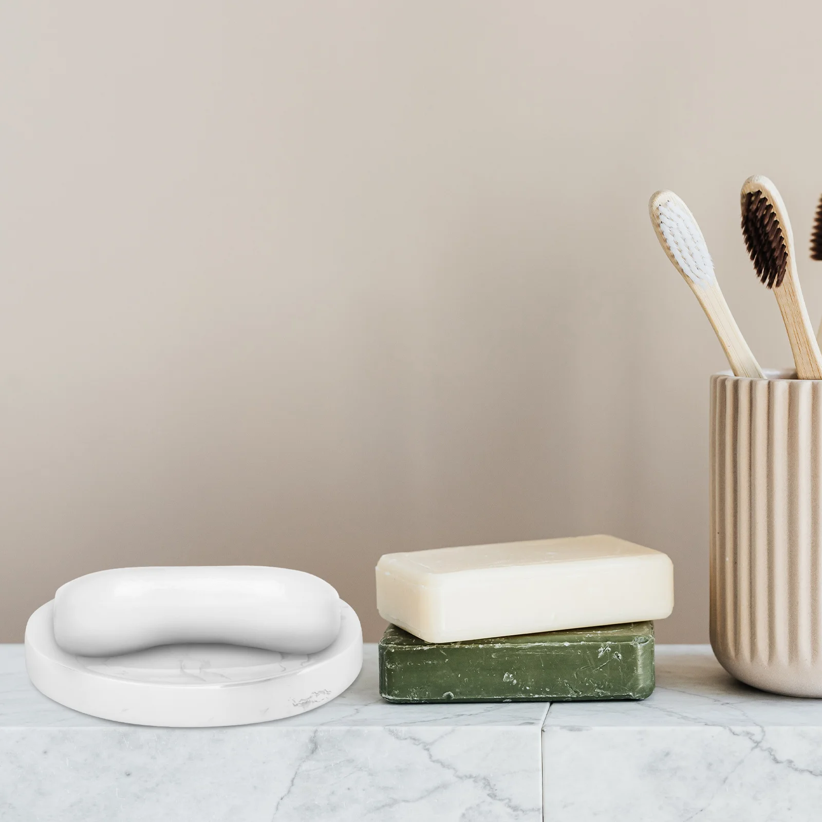 Мыльница с мраморным узором, смола, водонепроницаемый держатель для кухонного подноса для ванной комнаты