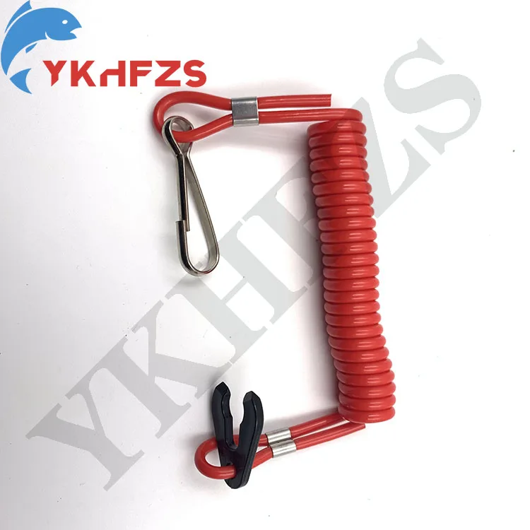 

682-82556 Outboard Safety Lanyard Nylon Spring Switch For Yamaha Outboard Motor Hidea Powertec Hankai Seapro HDX 682-82556-00