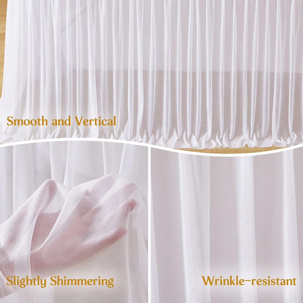 Tulle Table Skirts 2-Layer Grim Ruffle Tulle Tutu Blue Cloth Table Skirt Decor Boy Birthday Party Baby Shower Cake Dessert Table