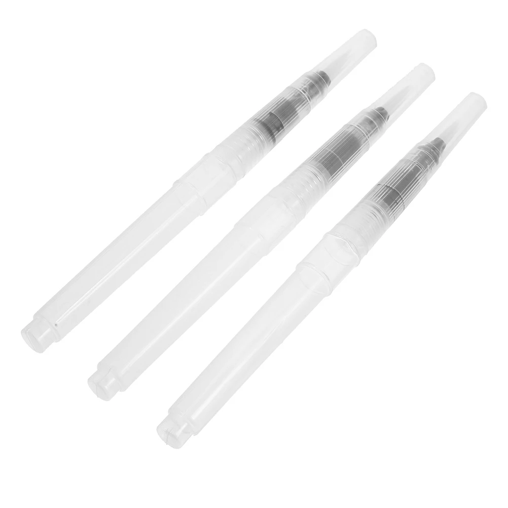 

3pcs Refillable Brush Pens Kids Paint Watercolour Brush Pens Brushes Watercolour Tools Cartoon Professional Supplies