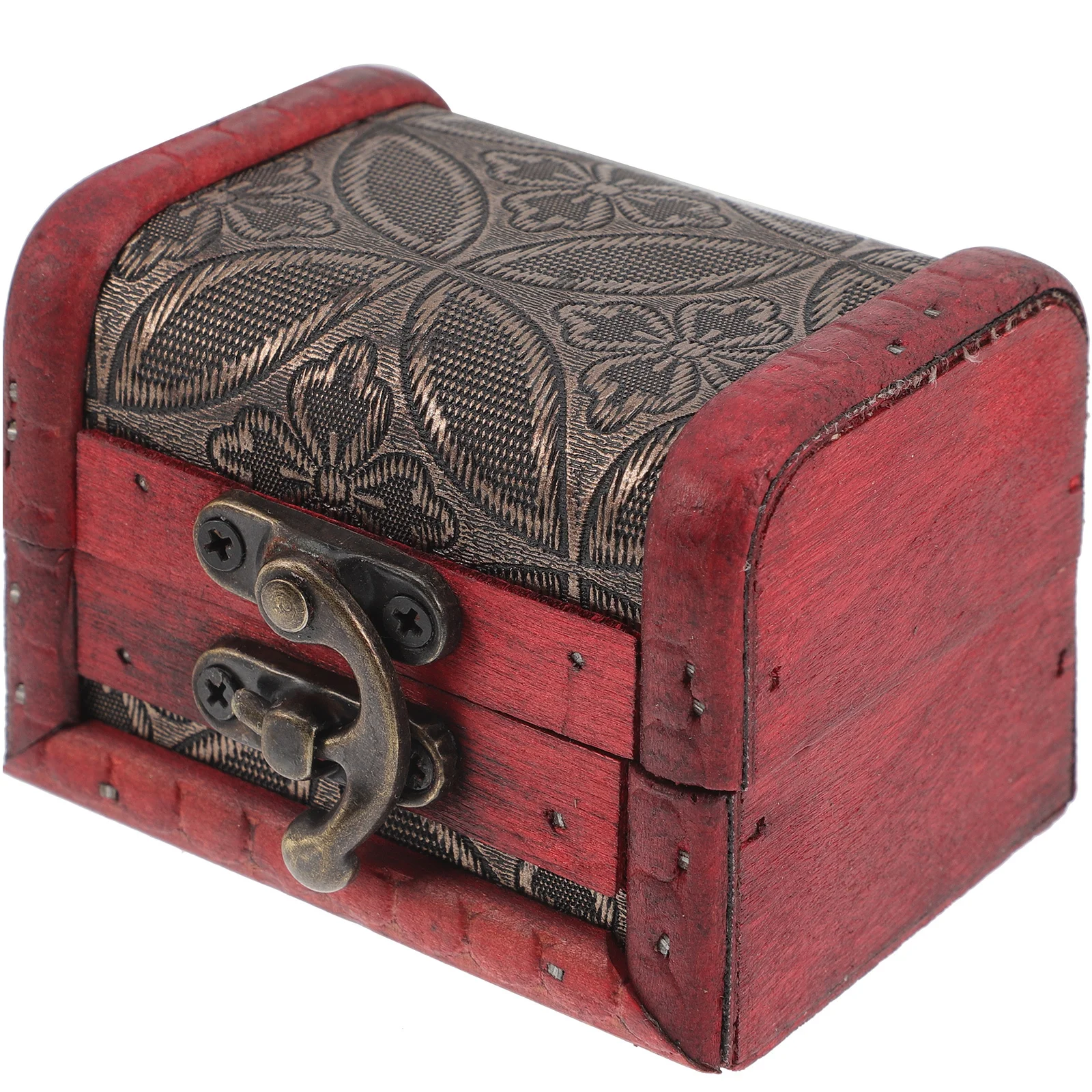 1pc キャンディ収納ボックスレトロ木製クラフトクリスマスおやつホルダーヴィンテージ小さなジュエリーオーガナイザーパーティーの記念品ギフトボックス