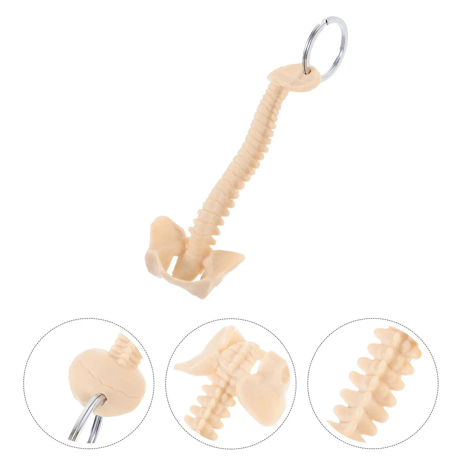 Chiropractor Keychain Tools Backbone Modle Keychains Ornaments PVC Pendant