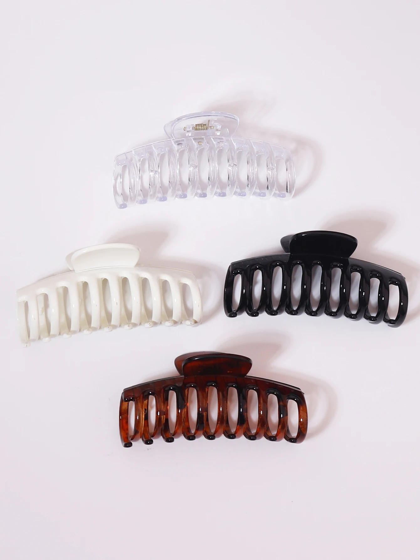1pc Korean style fashionable double button matte ponytail high-quality hair clip for fixing hairstyle Special for real hair wigs