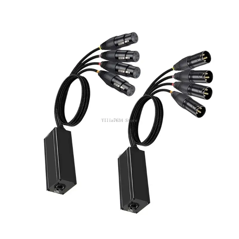 

4 Way XLR Digital Auditory Converter with Noise Reductions for Theater KTV