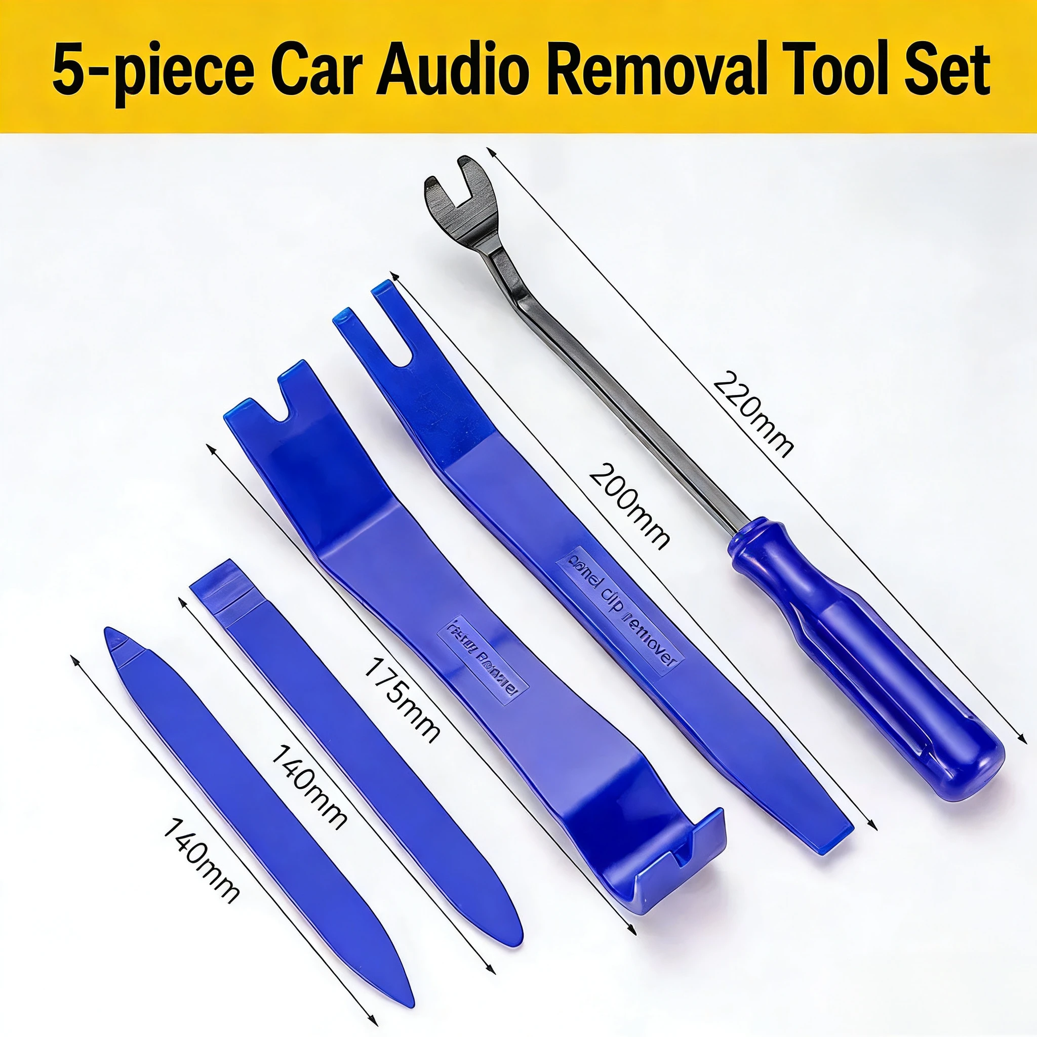 Conjunto De Herramientas De Mano Para Automóviles Kit De Herramientas De Desmontaje De Automóviles Herramientas De Repuesto De Sonido Herramientas De Repuesto De DVD Herramientas De Extracción Del Tablero Y Panel De Tr