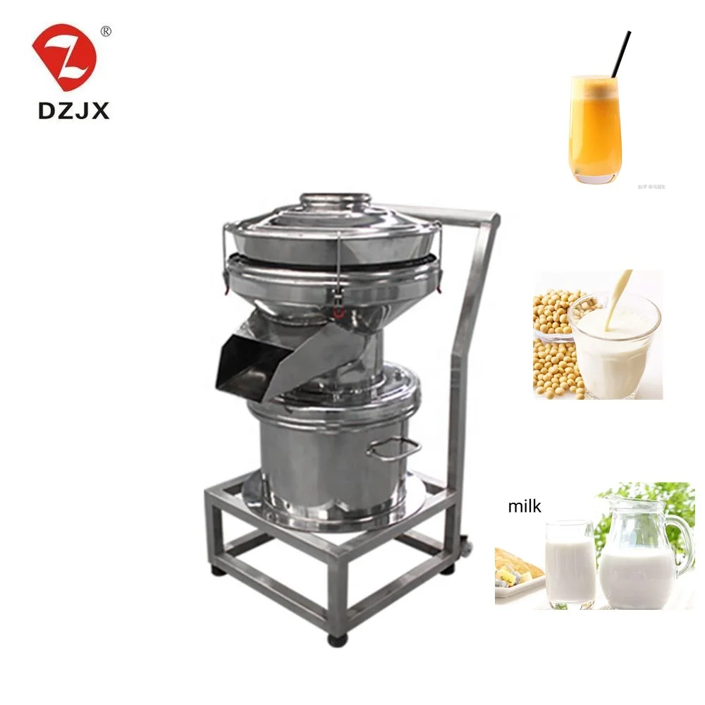 DZJX Soya Milk Automatic Filter/450 Fruit Orange Juice Soy Milk Material Filter Vibrating Sieve Separator/Liquid-Sieving-Machine