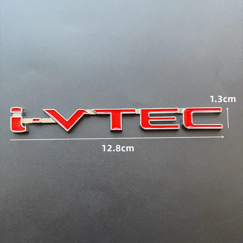 3D krom huruf mobil logam belakang lencana Emblem Logo IVTEC I VTEC stiker untuk Honda City Civic Accord Jazz CRV aksesoris
