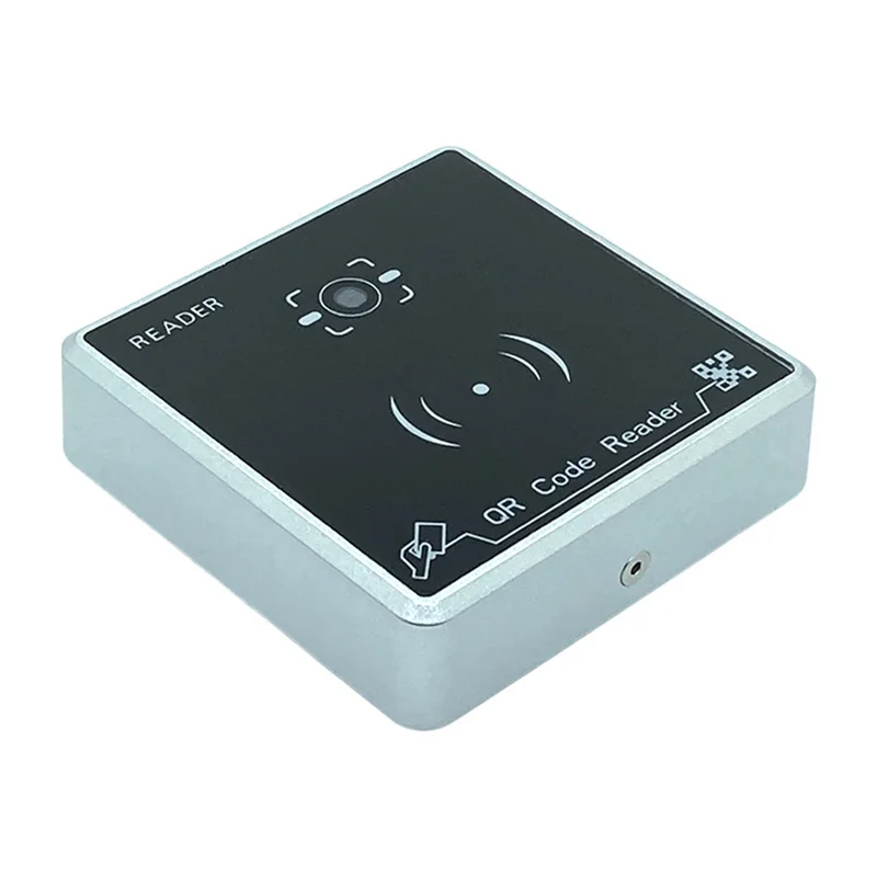 A41T QR Code Reader Waterproof RFID Card Reader Access Control Card Reader Wiegand 26/34/66BIT Output Support CPU/IC/M1 Card